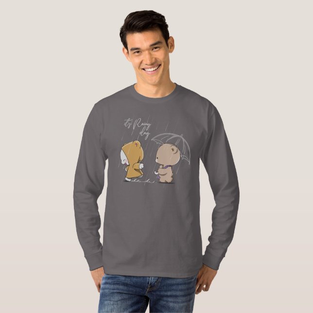 It's rainy day | Men's Long Sleeve T-Shirt (Front Full)