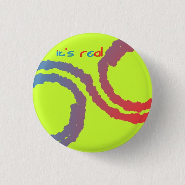 it's real 1 inch round button (Front)