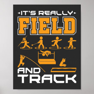 It's Really Field and Track Thrower Jumper T-Shir Poster