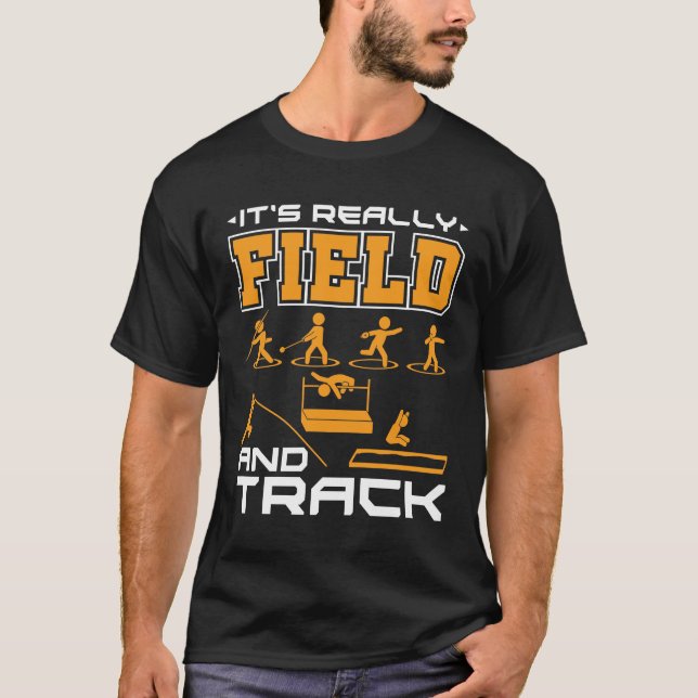 It's Really Field and Track Thrower Jumper  T-Shirt (Front)
