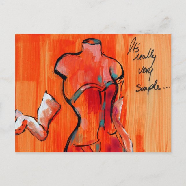 It's Really Very Simple Postcard (Front)