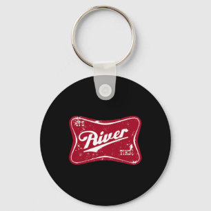 It's River Time Funny Fishing Keychain