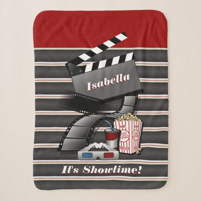 It's Showtime Cinema Sherpa Blanket (Front)
