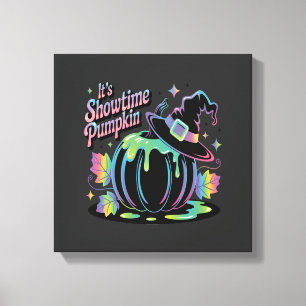 It's Showtime Pumpkin Hat Pumpkin Canvas Print
