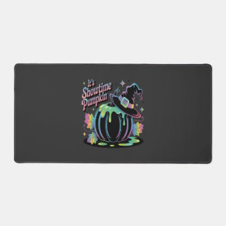 It's Showtime Pumpkin Hat Pumpkin Desk Mat