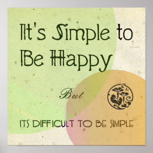 It's Simple to Be Happy Poster