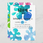 It's Slime Time Birthday Party Invitation<br><div class="desc">Join the make your own slime craze! Have a birthday party where your guests make their own slime to take home. There's colourful globs of slime around the edges of this invitation. Personalize this invitation with your party information. Customize the font style, colour, or size. Check out the other designs...</div>