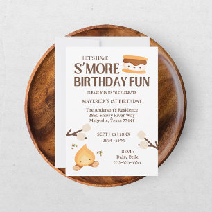 It's S'more Fun to Be One Kids 1st Birthday  Invitation