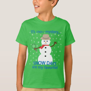 It's sNOw Mystery Detective Snowman T-Shirt