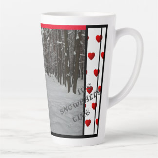 IT'S SNOWBALLS TIME LS real photo Latte Mug