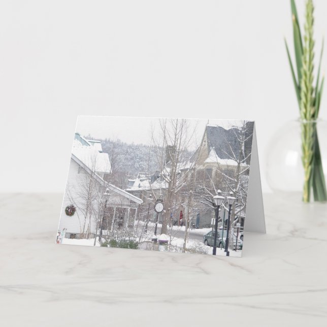 It's snowing in Milford Card (Front)