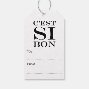 It's So Good - C'est Si Bon French Gift Tags
