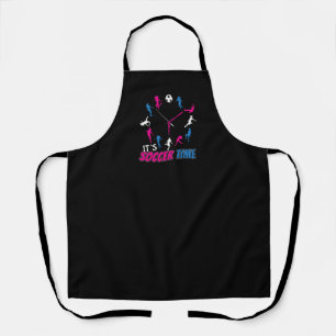 It's Soccer Time Girls Soccer Quote Apron