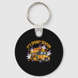 It's Soky Season Funny Teacher Halloween School Bu Keychain