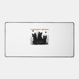It's spooky season black cats Classic T-Shirt Desk Mat