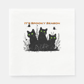 It's spooky season black cats Classic T-Shirt Napkin