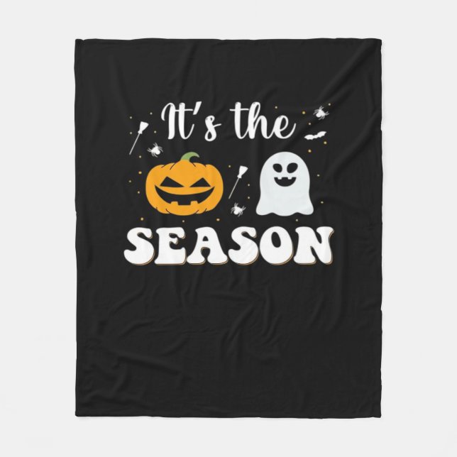 Its Spooky Season Fleece Blanket (Front)