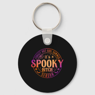 It's Spooky Season Fun Witch Halloween Tee Keychain