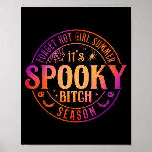Its Spooky Season Funny Witch Halloween Poster