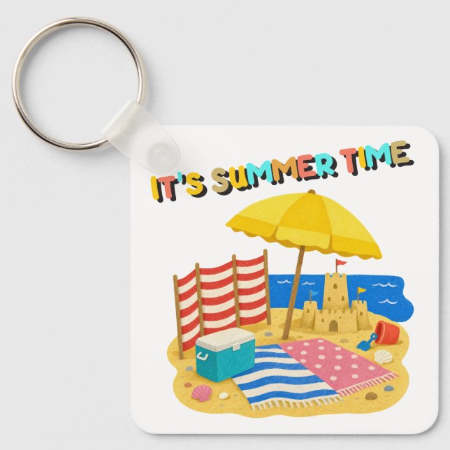 it's summer time keychain (Front)
