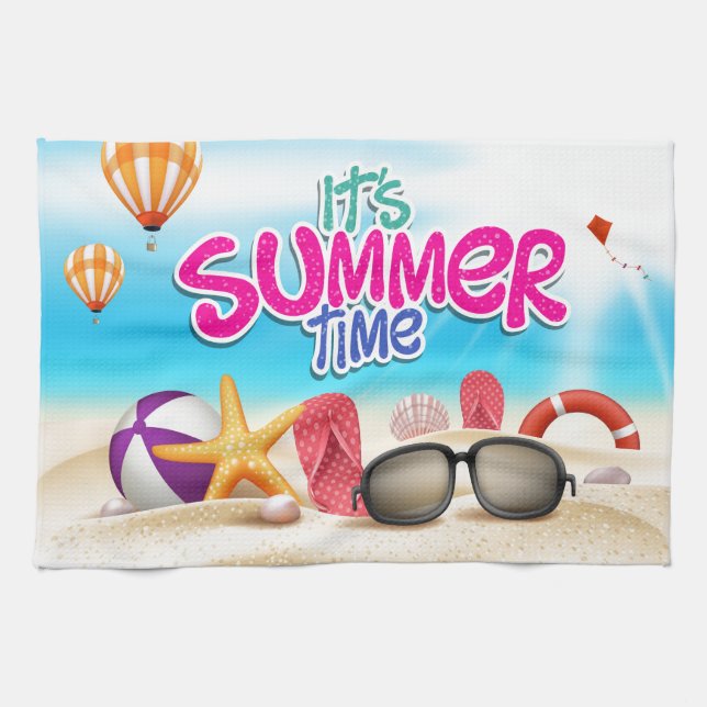 It's Summer Time Kitchen Towel (Horizontal)