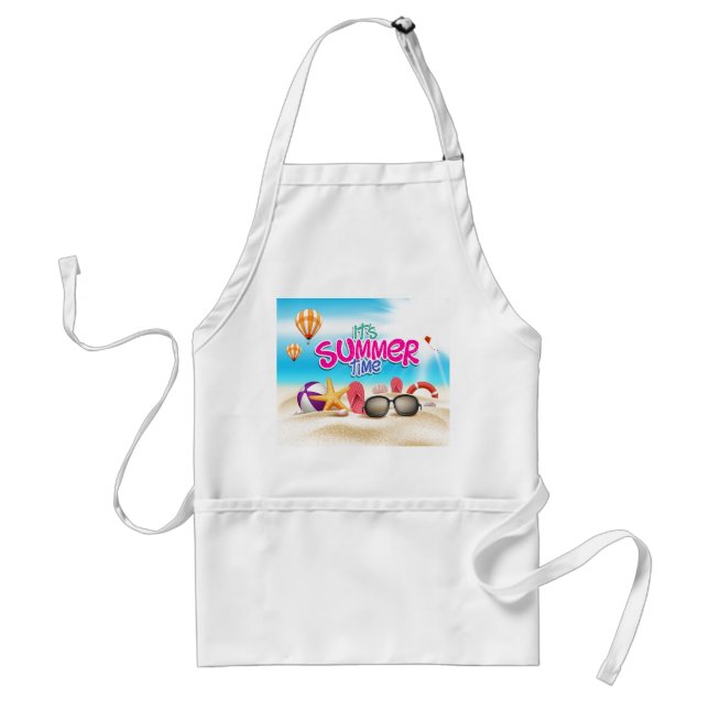It's Summer Time Standard Apron (Front)