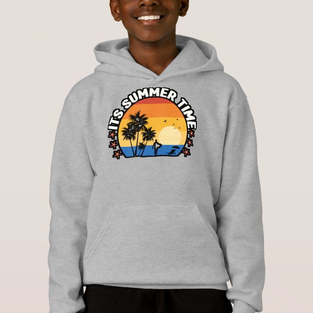 It's Summer Time Tropical Sunset Design (Front)