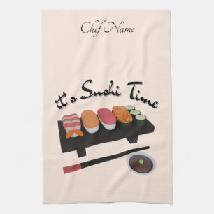 It's Sushi Time , Sushi Kitchen Towel