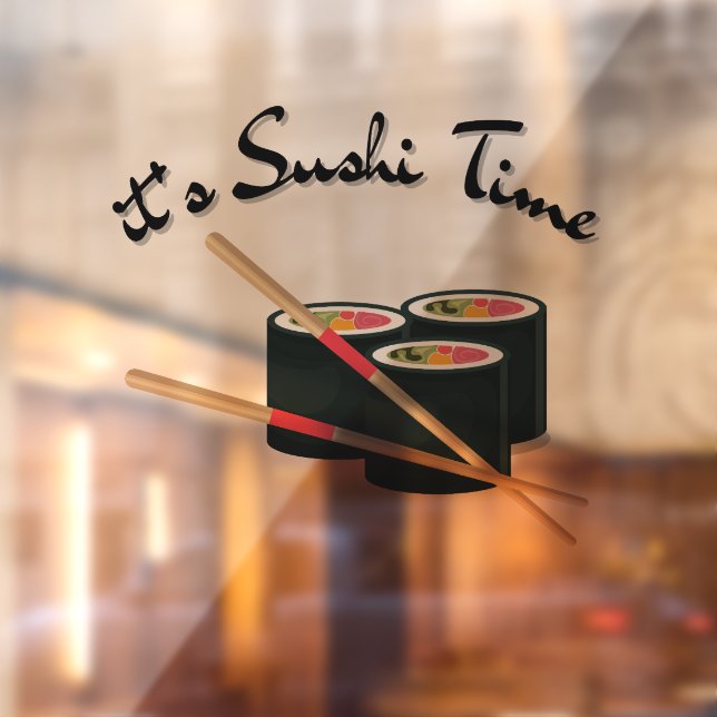 It's Sushi Time Window Cling (Sheet 2)
