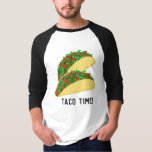 IT'S TACO TIME cute tacos T-Shirt<br><div class="desc">Spice up your life with this funny shirt. Customize it and add your own text. And be sure to check my shop for more designs!</div>