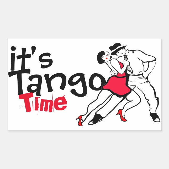 It's Tango Time Sticker (Front)