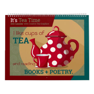 It's Tea Time   2021 Wall Calendar