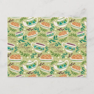 It's Tea Time Postcard