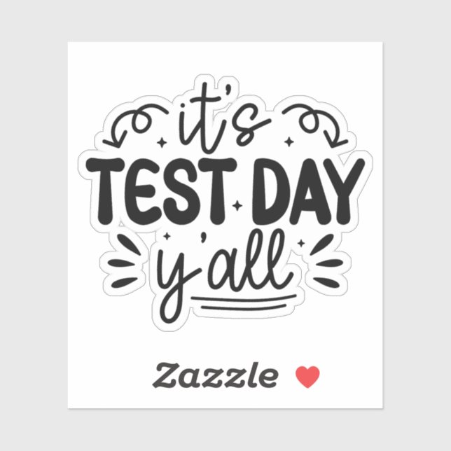 It's Test Day Y'all, Groovy Testing Day Teacher (Sheet)