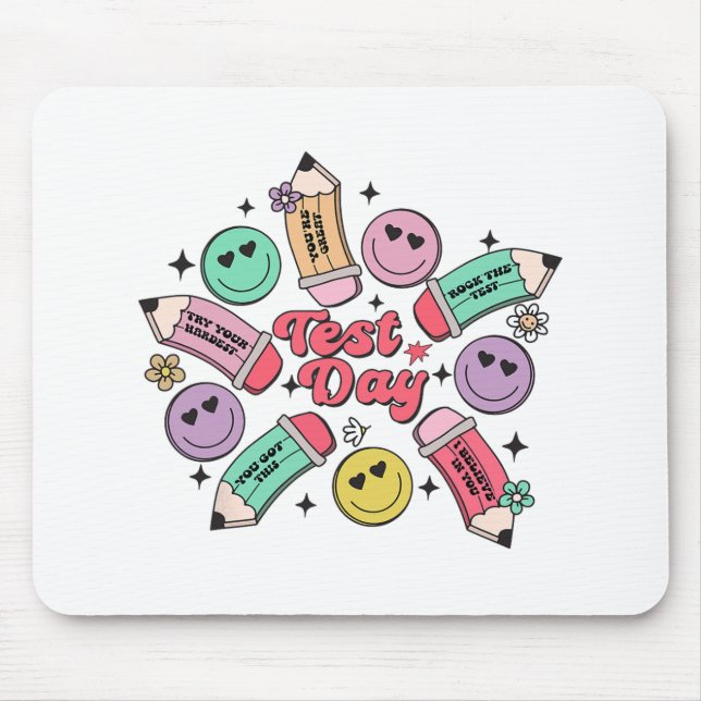 It's Test Day Yall Teacher Team State Testing Wome Mouse Pad (Front)