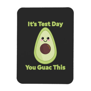 It's Test Day You Guac This Magnet