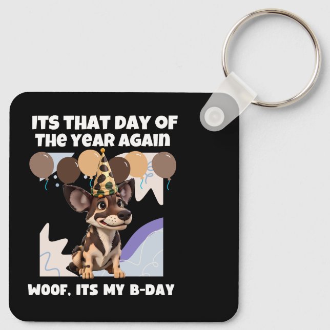 Its that day of the year again. Woof its my B-day Keychain (Back)