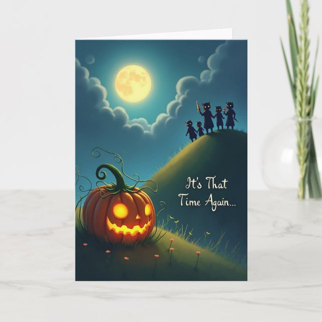 Its That Time Again Moonlit Card (Front)