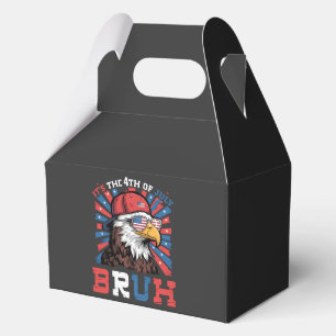 Its The 4th Of July Bruh Bald Eagle Patriotic Favor Box