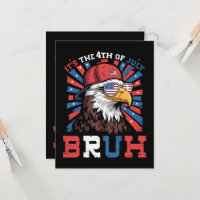 Its The 4th Of July Bruh Bald Eagle Patriotic