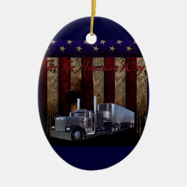 It's the American Way Ceramic Ornament (Front)