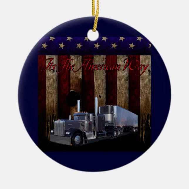 It's the American Way Ceramic Ornament (Front)