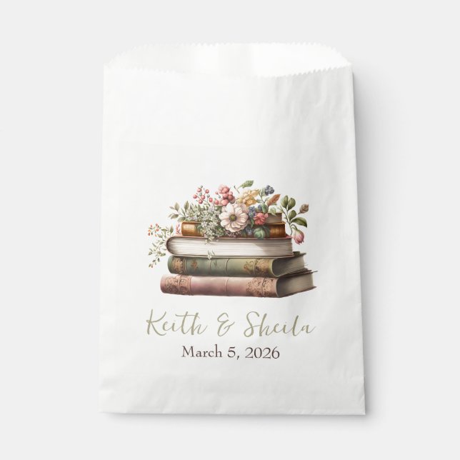 It's the Beginning of a New Chapter Bridal Shower Favour Bag (Front)
