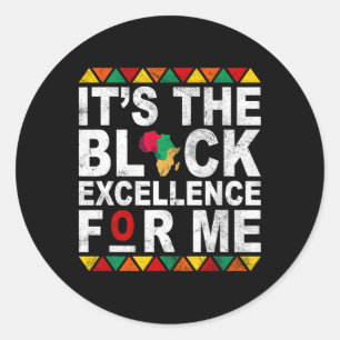 It's The Black History For Me History Month Melani Classic Round Sticker
