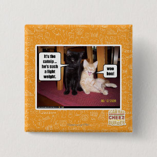 It's the catnip 2 inch square button