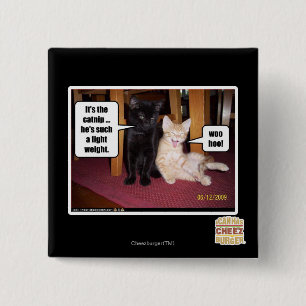 It's the catnip 2 inch square button