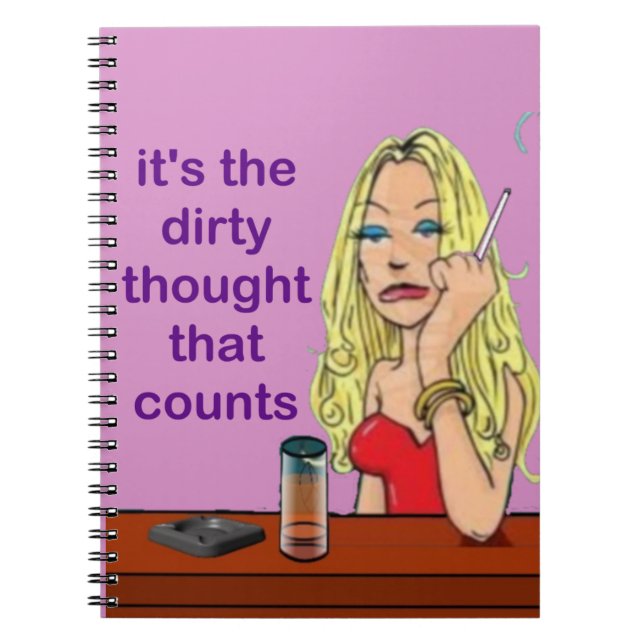 it's the dirty thought... notebook (Front)