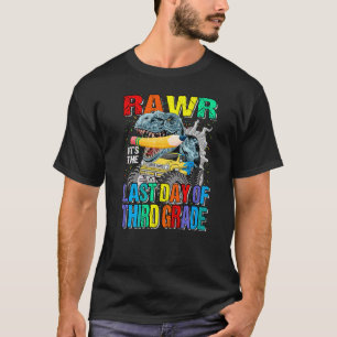 It's The Last Day Of Third Grade Monster Truck Din T-Shirt