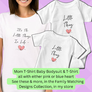 It's The Little Things In Life, Pink Heart Match T-Shirt