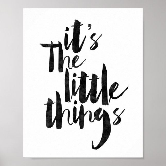 It's The Little Things Poster (Front)
